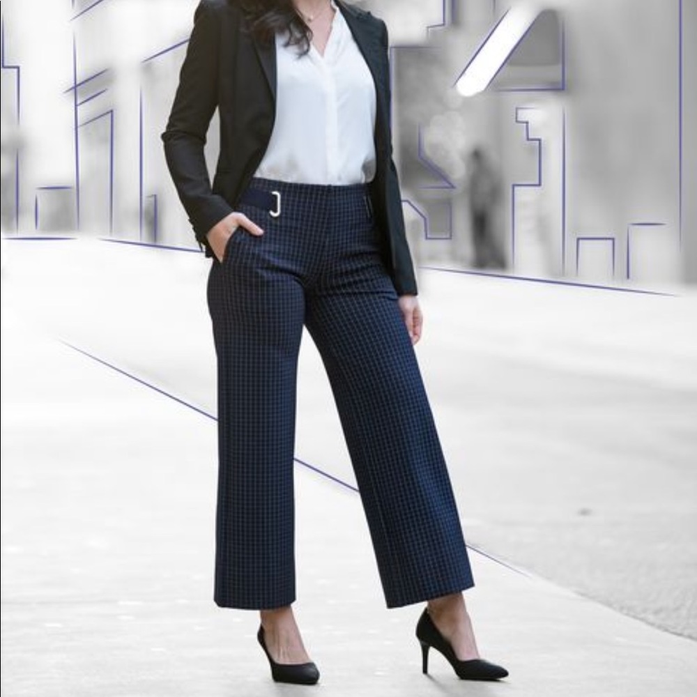 Betabrand Dress Pant Yoga Pants High-Rise Wide-Leg